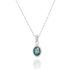 Classic Oval Silver Roman Glass Pendant